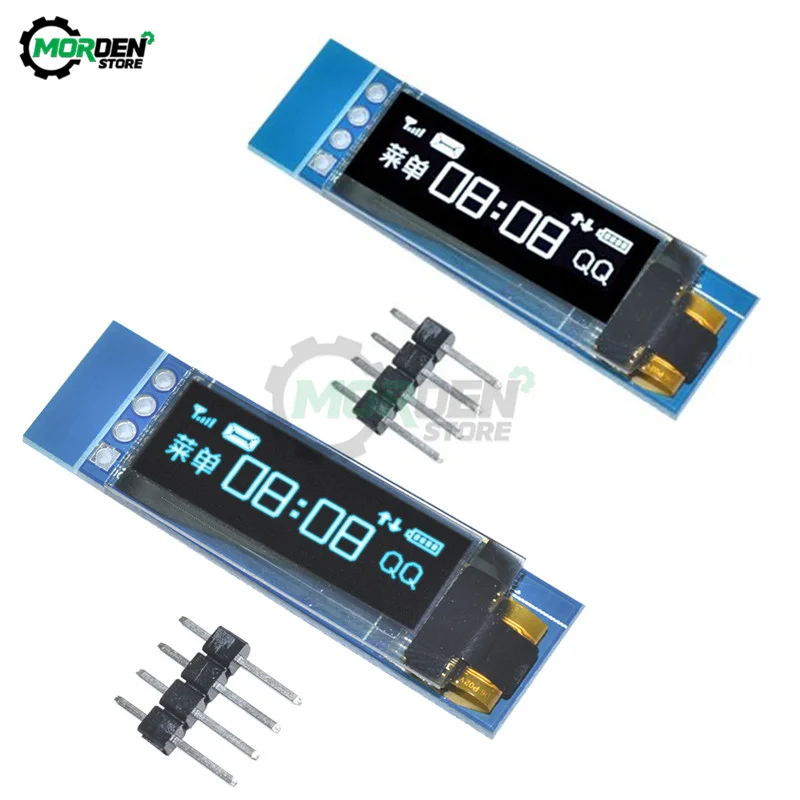 

0.91Inch 128 x 32 OLED LCD Display DIY Module IIC I2C Interface Driver IC DC 3.3V 5V 4Pin For Arduino PIC