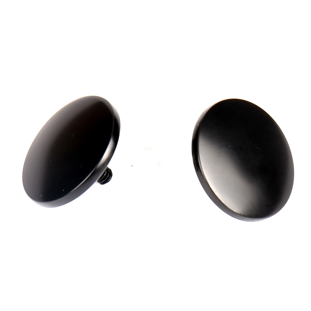 Choppers Gloss Black Inner Fairing Mirror Plugs For Harley Street Glide FLHX Batwing 1996-2016