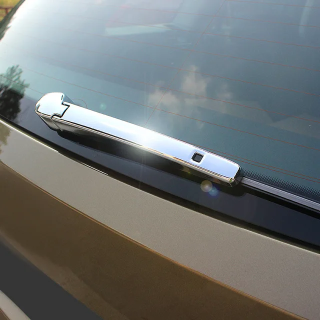 

For Skoda Kodiaq accessories 2017 2018 ABS Plastic Chrome Car rear Wiper strip Cover Trim car styling 2pcs