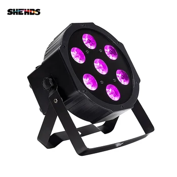 SHEHDS LED 7x18W RGBWA + UV Par lumière avec DMX512 6in1 effet de lavage de scène DJ Disco 54x3W 12x3W Mini projecteur 10W