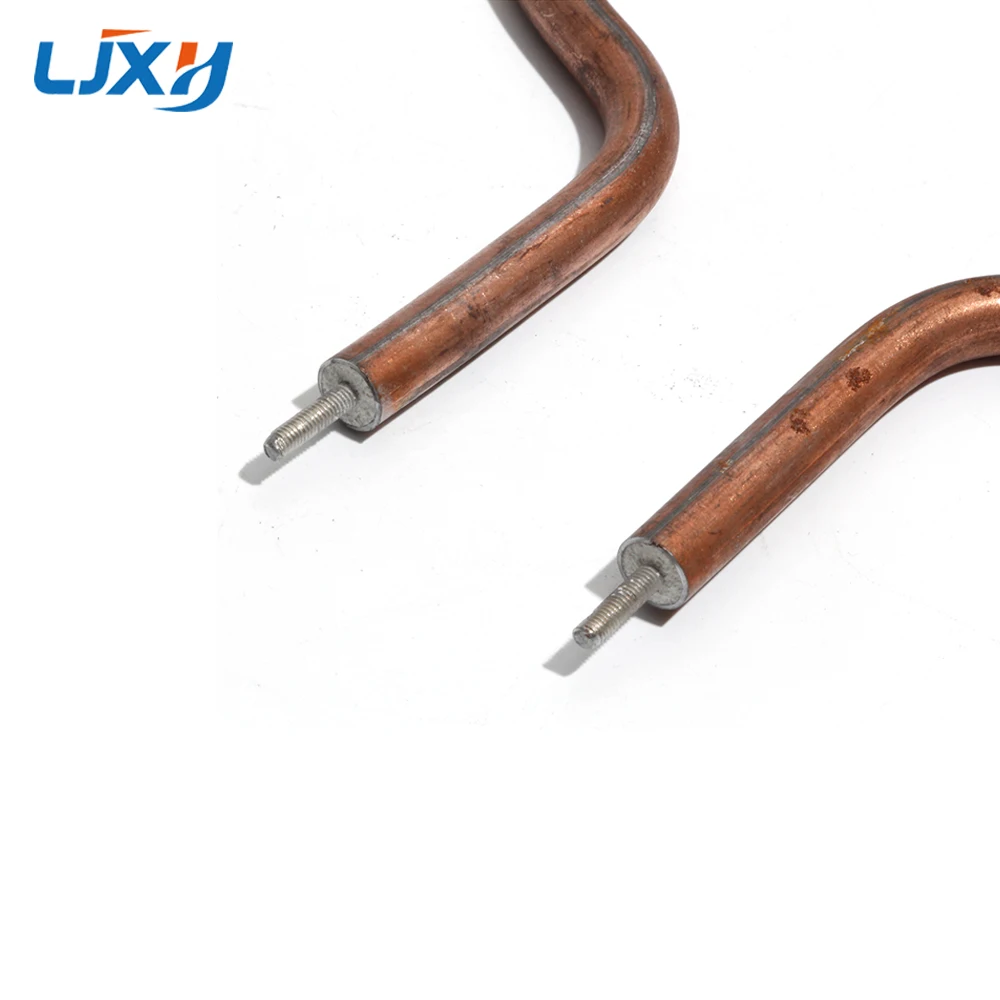 LJXH Single Circle Heating Tube Electric Wok Accessories Circular Rod Copper/Iron plated Copper Coil Pipe Electrothermal Heater