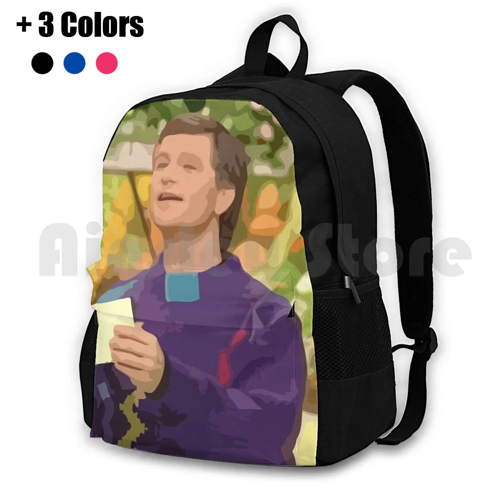 Supermarket Sweep Host Outdoor Hiking Backpack Waterproof Camping Travel Supermarket Sweep David Ruprecht Host Sweater Gameshow