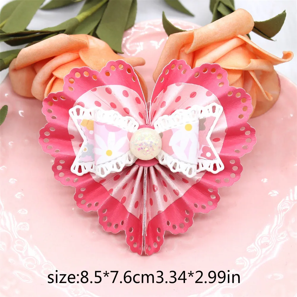 KSCRAFT serce rozeta metalu wykrojniki szablony dla DIY Scrapbooking dekoracyjne wytłaczanie kartki DIY