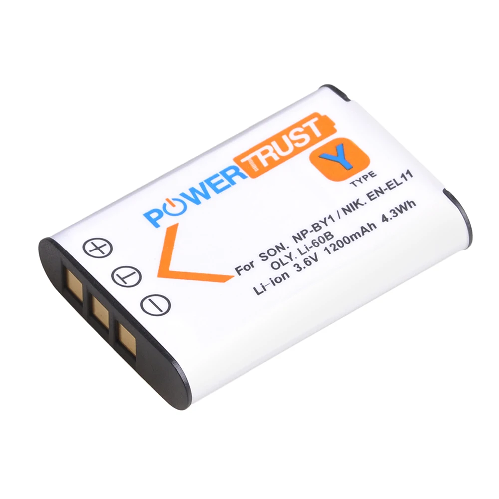 NP-BY1 Bộ Pin Sạc Và Pin Sạc Cho SONY NP-BY1 Pin Tương Thích Với Sony HDR-AZ1 Hành Động Cam Mini