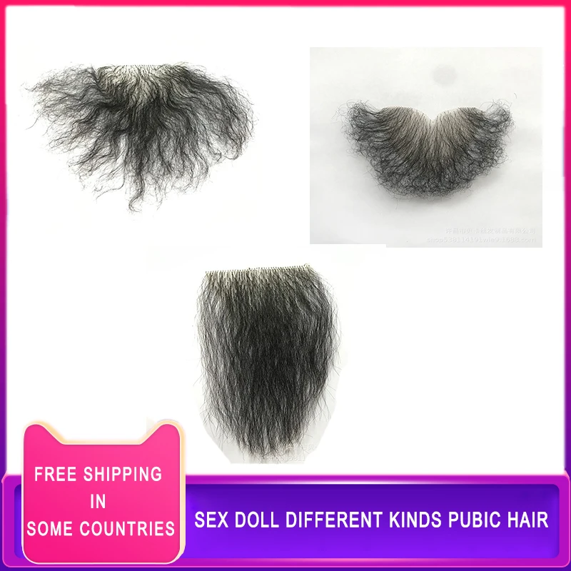 

Seamless Realistic Sex Doll Different Kinds Pubic Hair for Sexpuppen Love Sex Dolls Non-Trace Stick Natural Body Hair Love Doll