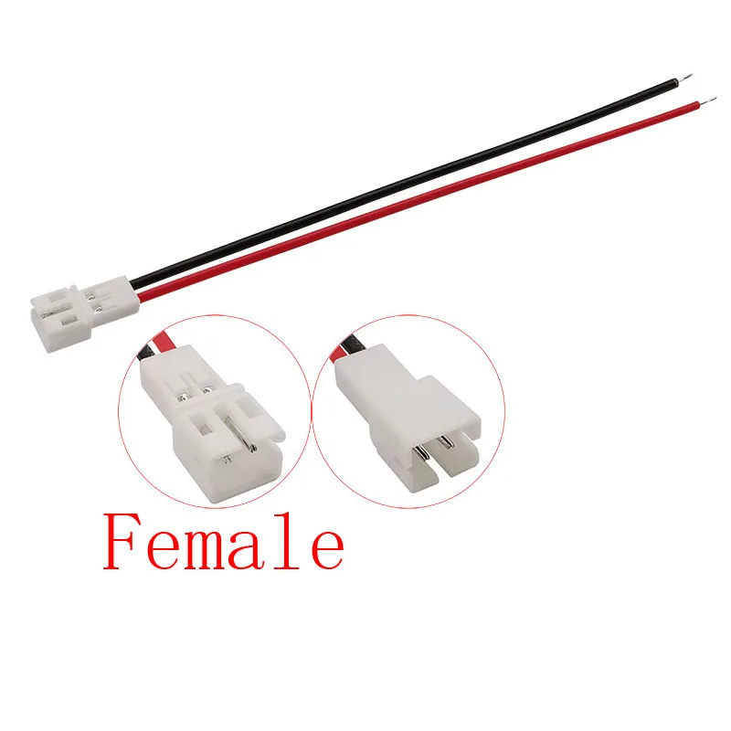 5/10/20Pcs JST PH 2.0mm Pitch 2Pin Male / Female Wire Connector PH 2.0mm Plug Jack Socket Terminals Kabel elektryczny 20CM 26AWG