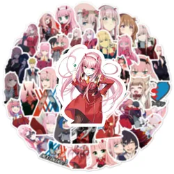 10/30/50PCS Cartoon Anime FranXX ins Graffiti Sticker Luggage Laptop Guitar Bike Skateboard Waterproof Sticker Wholesale