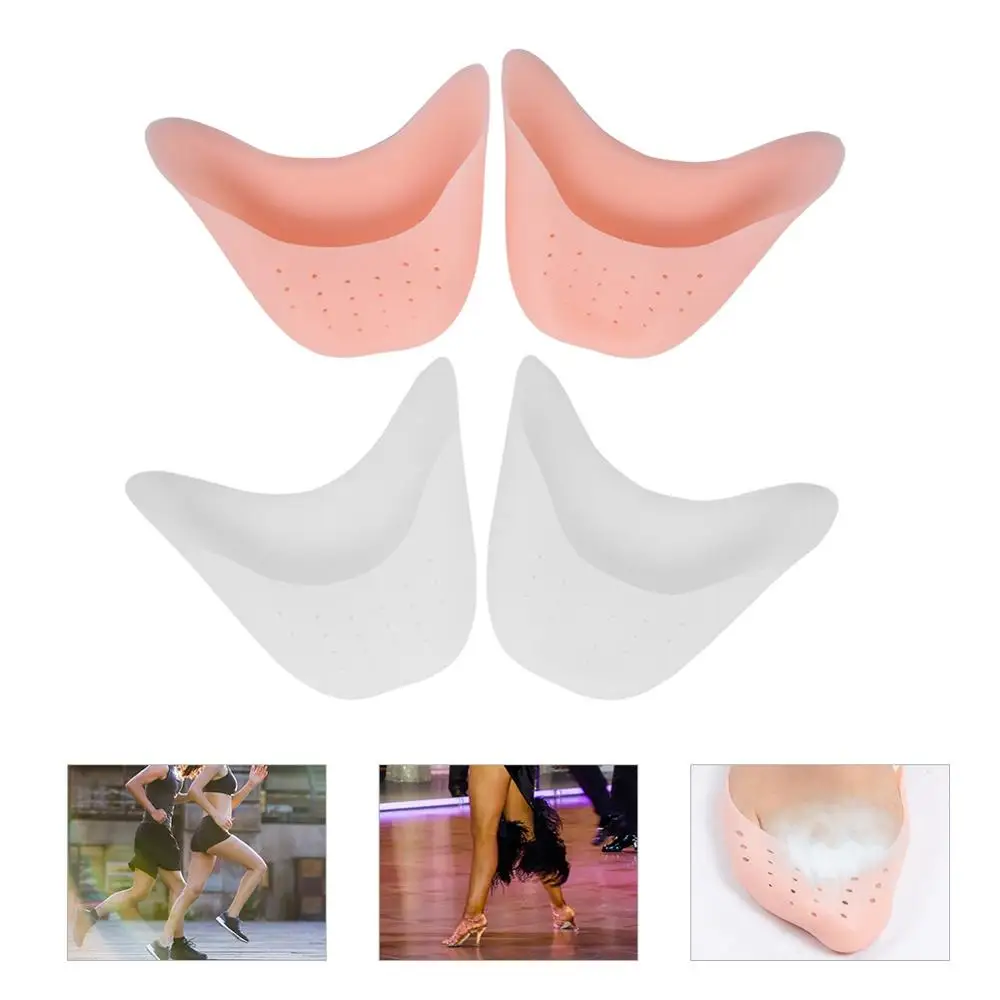 

1 Pair Silicone Toe Shoe Cover Ballet Pointe Dance Shoes Pads Dancing Toe Protector Thickening Pain-proof Wear Insole Half Yard