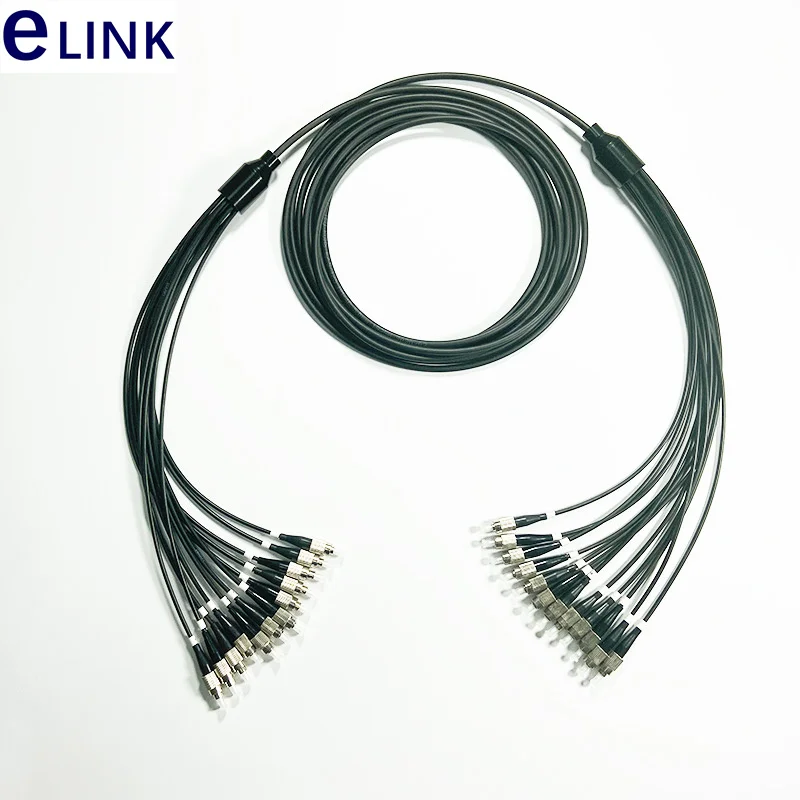 

30M 12 core LSZH Fiber optic Patchcords 12C Armored LC SC FC ST 6.0mm Armored patch lead cable Outdoor SM FTTA jumper 12 fiber