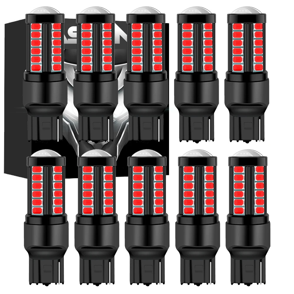 

10pcs 1156 BA15S P21W 1157 P21/5W BAU15S PY21W 7440 T25 LED Car Tail Bulb Brake Lights Reverse Lamp Daytime Running Signal Light