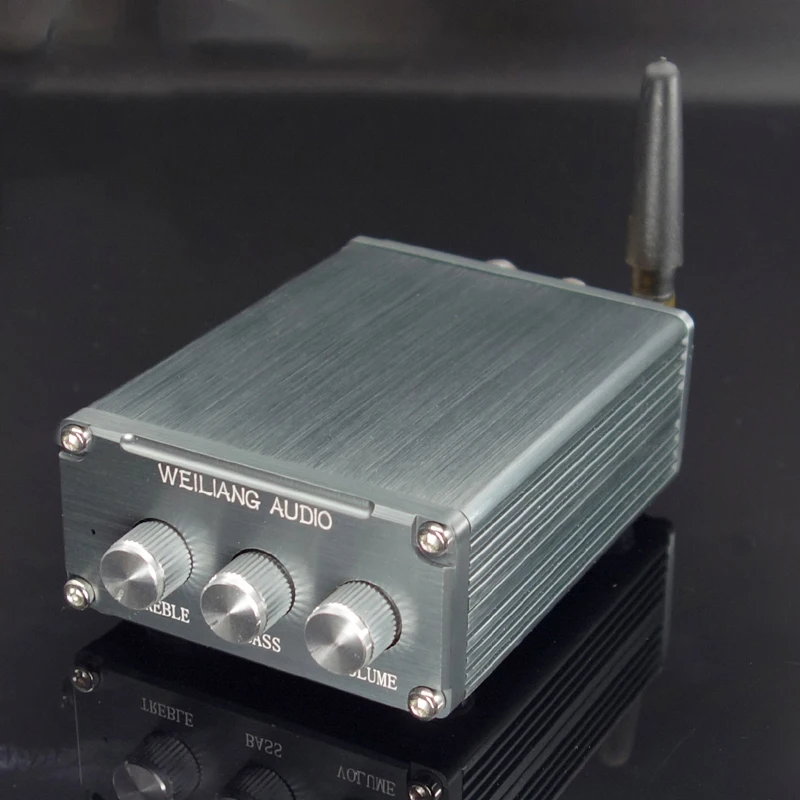 15W+15W HIFI Digital power amplifier Bluetooth-compatible 4.2 2*NE5532 preamplifier With 3-5 inch passive speakers