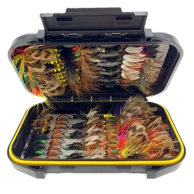 24-76 sztuk/zestaw mieszane style przynęta muchowa mokra/sucha nimfa sztuczne muchy przynęta Pesca Tackle pstrąg karp zestaw