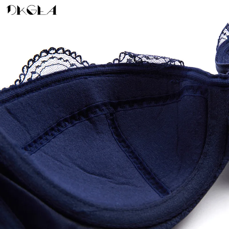 Classic Black Satin Brassiere Comfortable Half Cup Bra Set Women Lingerie Lace Thin Cotton Underwear Set Sexy Bras B C D Cup