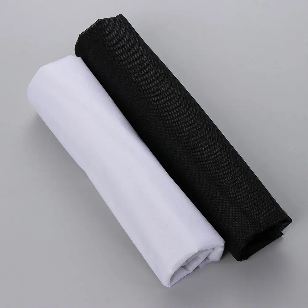 100cm Interlinings & Linings Iron On Sewing Patchwork White Black Non-woven Fabric Adhesive Single-sided 20g / 30g 1PC