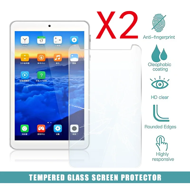 2Pcs Tablet Gehärtetem Glas Screen Protector Abdeckung für Onda V712 7 Zoll Anti-Scratch-Anti-Bildschirm Bruch HD Gehärtetem Film