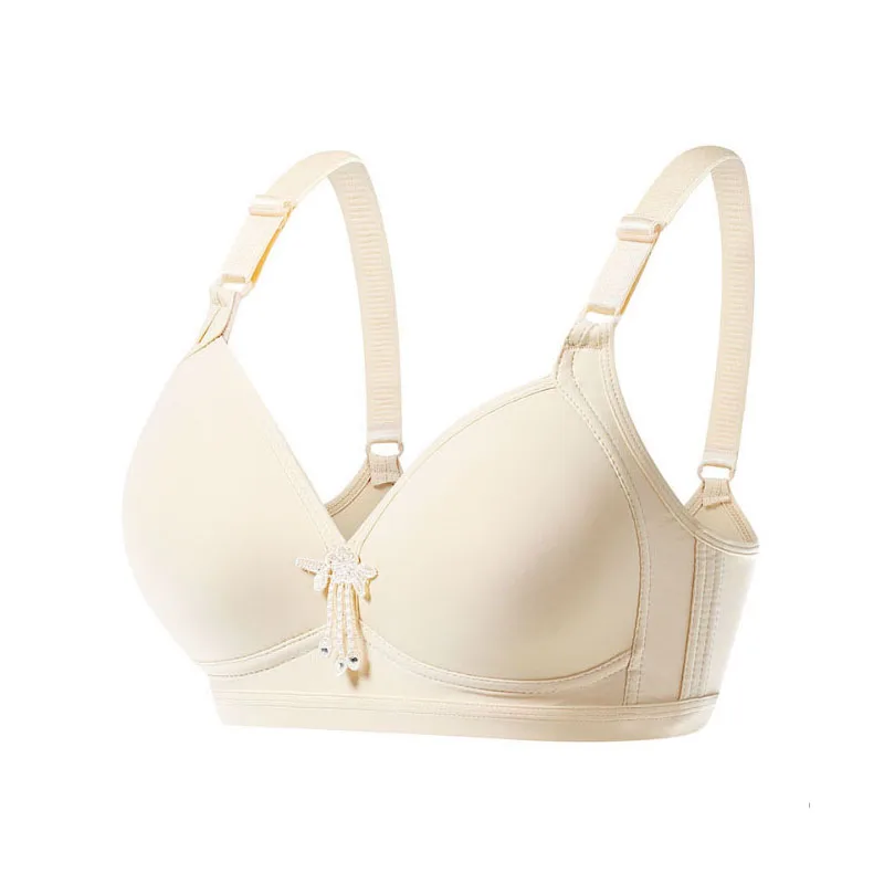 Tops Smooth Push-Up Bras A B C D Cup Sexy Women Wire Free Bra Underwear T-Shirt Bralette Lingerie Lace Bh big bust 34-46 C07 image 2