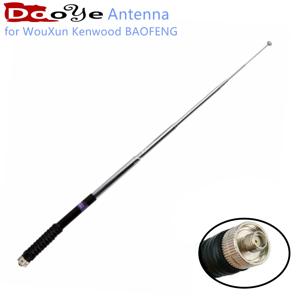 

Walkie Talkie SMA Female Telescopic Gain Antenna for WouXun Kenwood BAOFENG UV-5R BF-888S Two Way Radio FP10120 VHF 136-174MHz