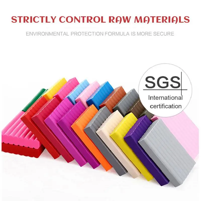 24/36/50 Colors Polymer Clay Fimo DIY Soft Clay Set Molding Craft Oven Bake Clay Blocks Montessori Early Education Toy For Kids