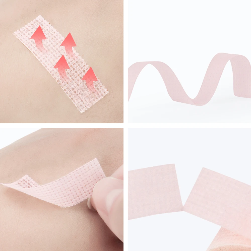 4 pcs Eyelash Extension Lint Breathable Non-woven Cloth Adhesive Tape Medical Paper Tape For False Lashes Patch Makeup Tools