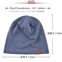 Fashion Bonnet Hat For Men And Women Autumn Knitted Solid Color Skullies Beanies Spring Casual Soft Turban Hats Hip Hop Beanie - Image 2