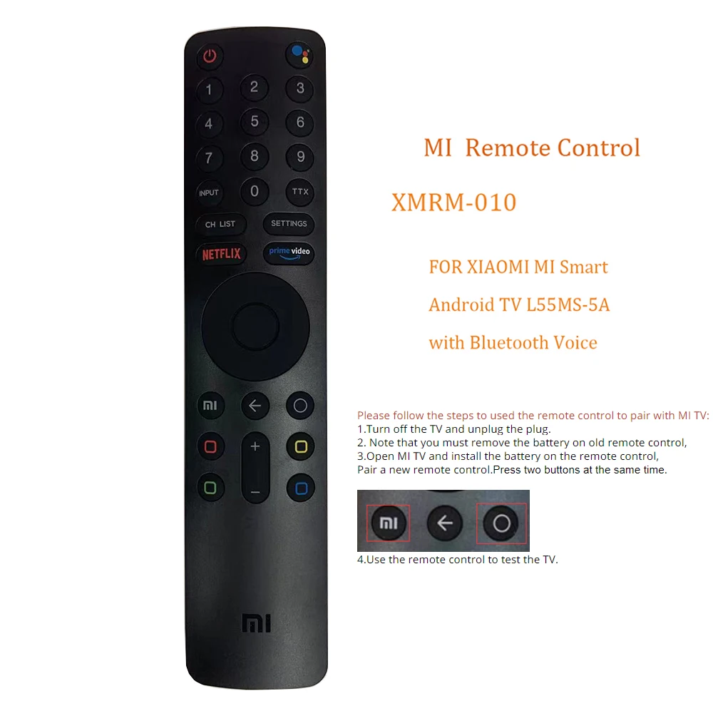 NEW XMRM-010 For MI TV 4S 4A Bluetooth Voice Remote Control Android Smart TVs L65M5-5ASP Replacement Fernbedienung