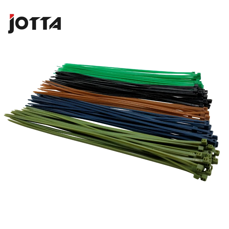 3*200mm Self-locking Nylon Cable Ties 8 inch 100pcs 12 color Plastic Zip Tie  binding wrap straps