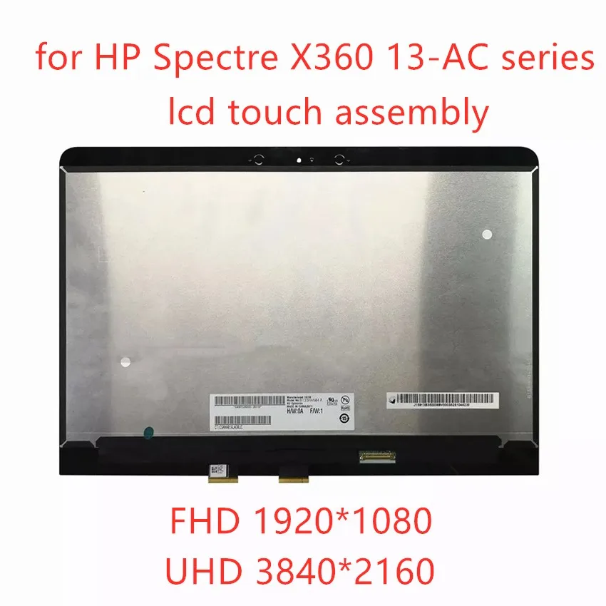 

Original 13.3" LCD Touch screen Panel Assembly for HP X360 Spectre 13-AC 13-AC034DX 13-AC032TU 13-AC039TU 13-AC003LA 13-AC001NA