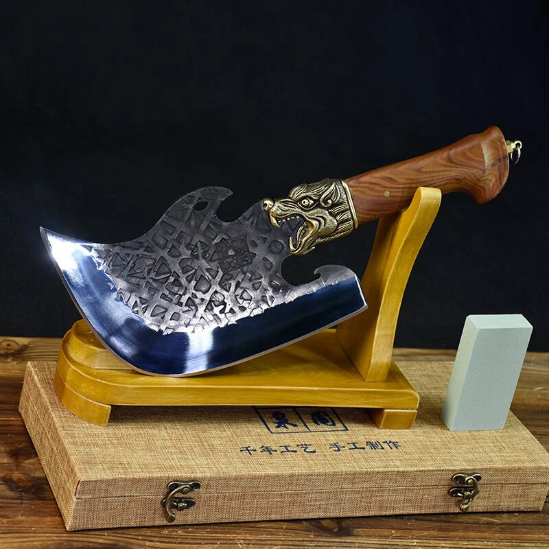 Special chopper Longquan handmade chopper Ghost hand-made sharp and durable bone-cutting knife chef household knife