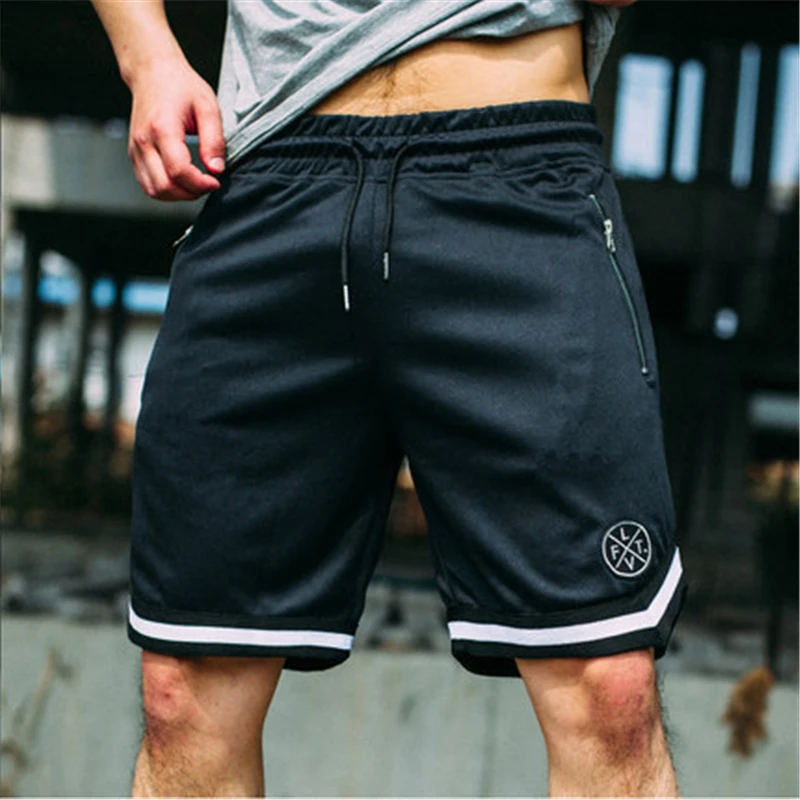 MEN SPORTS SHORTS JOGGER MESH WORKOUT MEN FITNESS QUICK-DRY RUNNING SUMMER GYMS MALE NEW