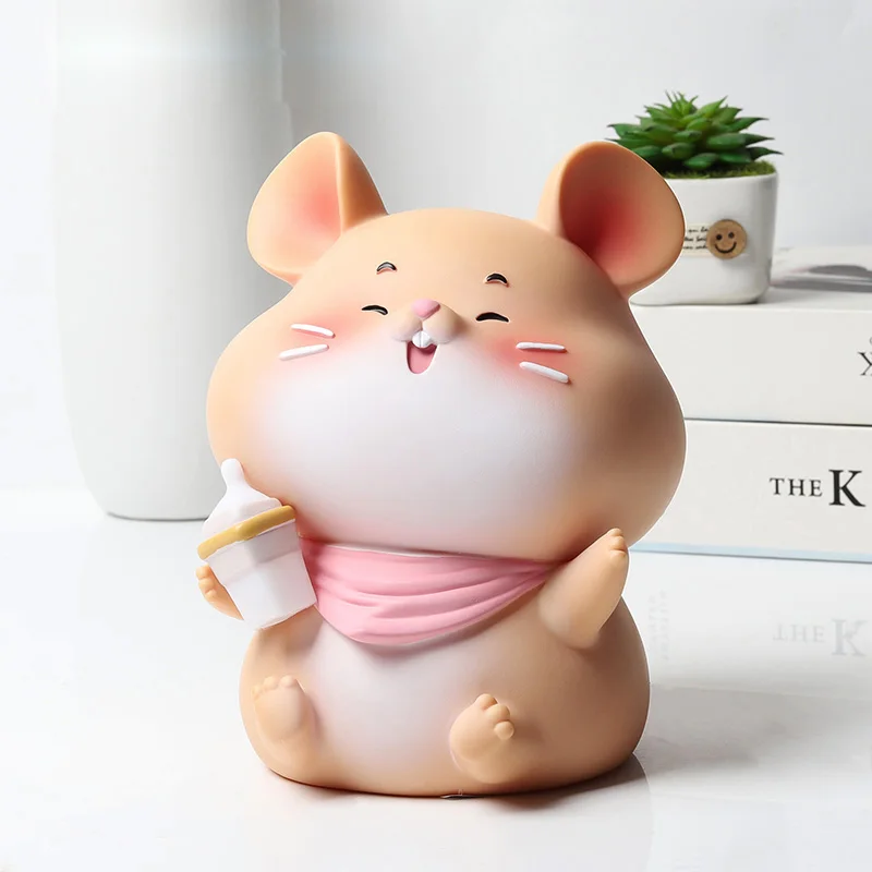 Cartoon Mouse Shape Piggy Bank Money Bank Coins Storage Box Home Decor Money Saving Boxes Toys Anti-fall Piggy Bank For KidZL570