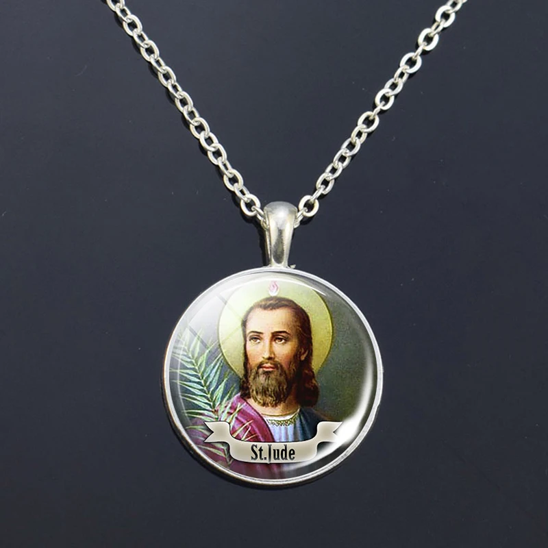 Religious Necklace 12 Saint Francis Clare Therese Jude Paul Anthony Padua Patrick Michael Rose Joseph Valentine Necklace