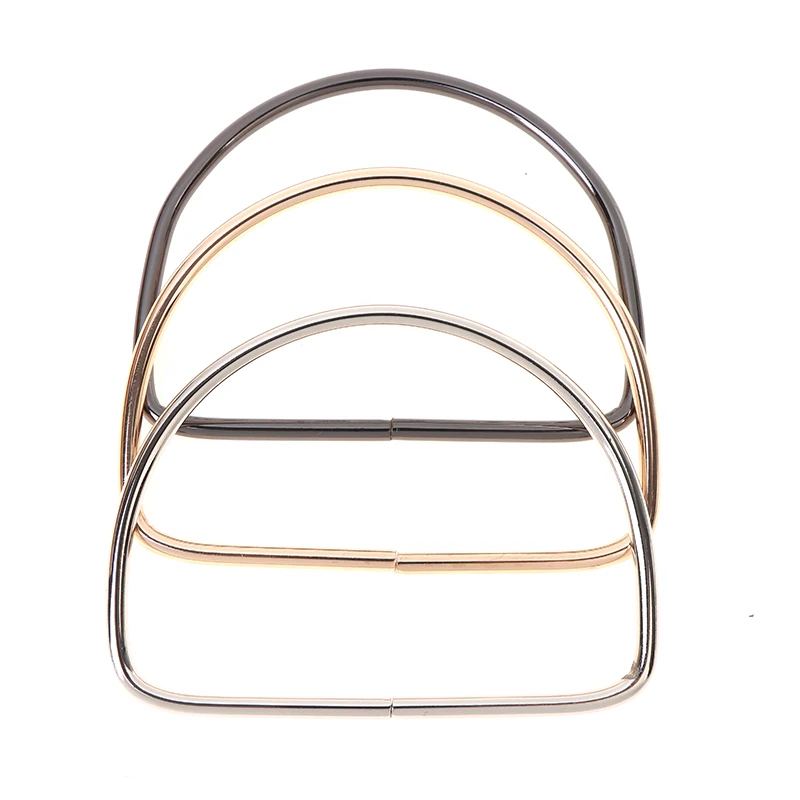 1Pcs Metal Big D Ring Hand-in-hand Iron Ring Metal Hand-in-hand Case Bag Hardware Accessories Replacement Women Handbag Handles