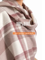 Luxury Plaid Scarf Winter Warm Cashmere Women Long Pashmina Foulard Female Scarves Lady Tassel Shawl Wraps 2021 Design New