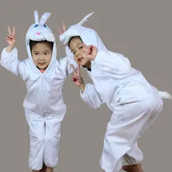 Children Kids Girl Boy Animal White Rabbit Costume Cosplay Jumpsuit Halloween Easter Cosplay Costumes for Kids