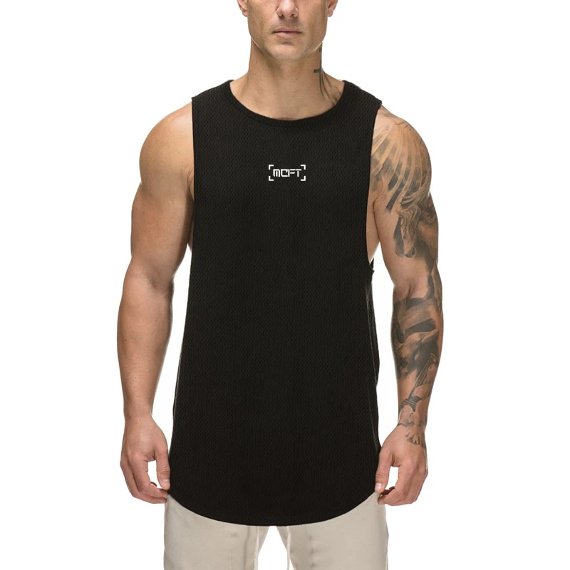 Mens Clothing Running Workout Mesh Casual Tank Top Fitness Summer Fashion Musculation Quick Dry Vest Training Sleeveless Shirt