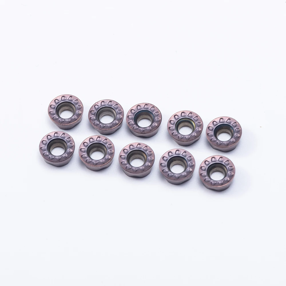 10pcs RPMT08T2 VP15TF Milling Tools Carbide Insert Lathe Tool Hard Alloy RPMT 08T2 R4 Milling Turning Tool Factory Sales