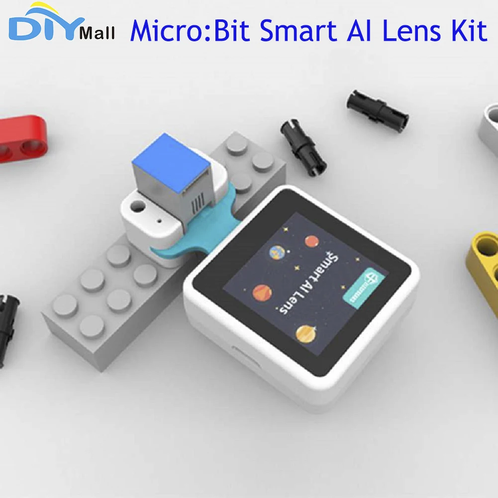 Micro:Bit Smart AI Lens Kit K210 Core IC 90° Wide Andle 240X240 1.3inch Screen IIC Micro USB RJ11 compatible with legoeds