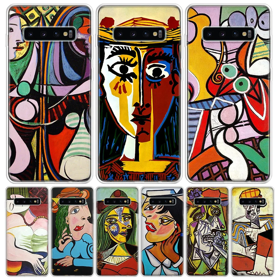 Picasso Abstract Art Painting Silicon Call Phone Case For Samsung Galaxy A51 A50 A71 A70 A41 A40 A31 A30 A21S A20E A10 A6 A7 A8