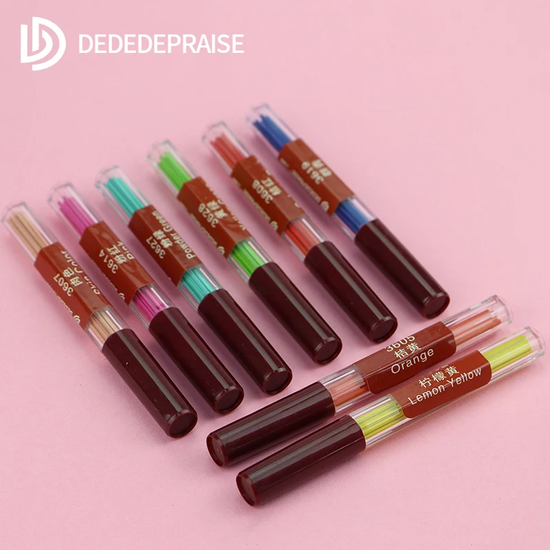 DEDEDEPRAISE Replaceable 2.0mm Mechanical/Automatic Colored Pencil Leads/Refills/Core Activity Pencil 36 Colors Refills Writing