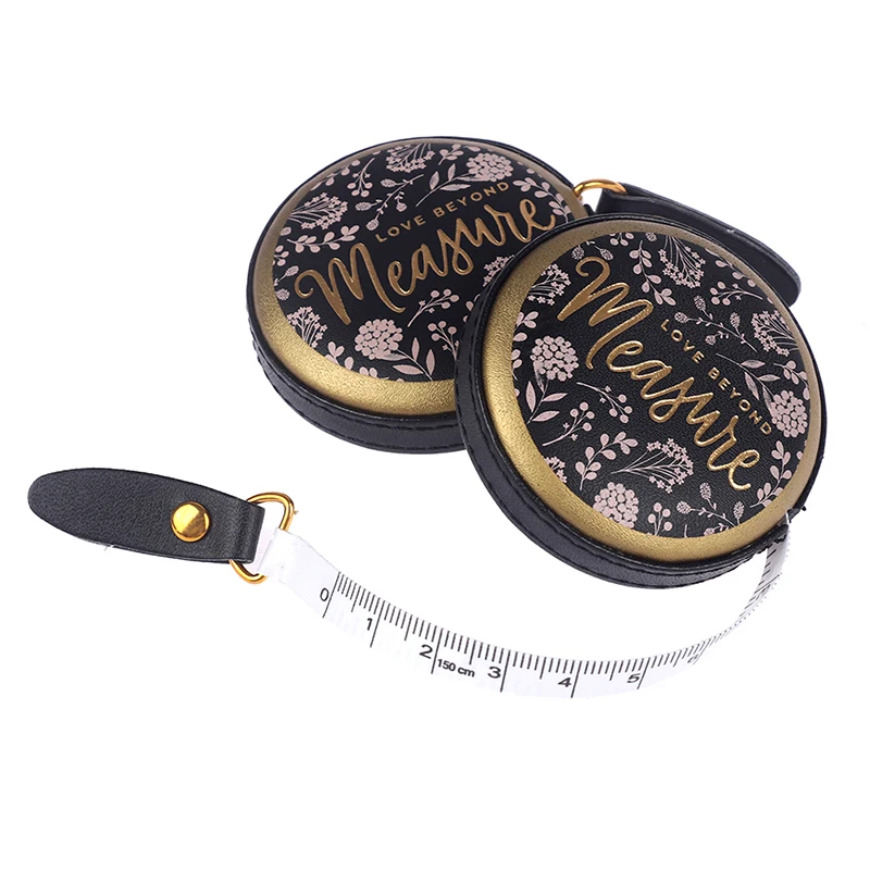 1.5m Portable Retractable Vintage Style Mini Tape Nostalgia Measure Ruler Retro Sewing Centimeter Inch Roll Tape