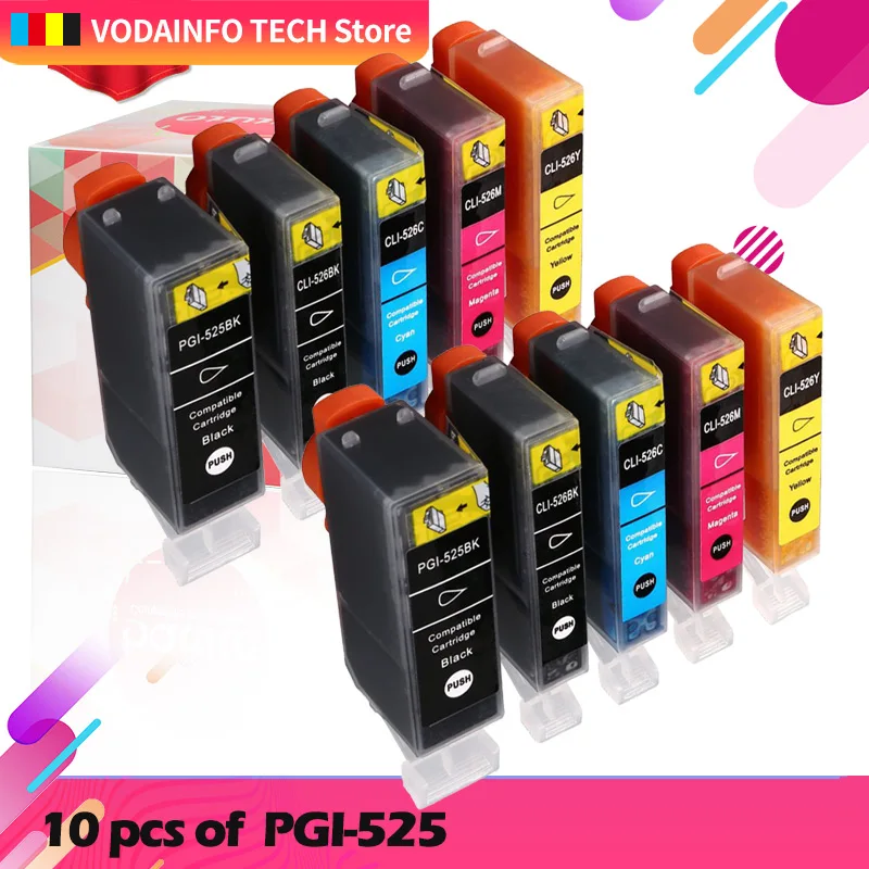 

ROYEK PGI525 For Canon PGI 525 CLI 526 Ink Cartridge For Canon PIXMA IP4850 IP4950 IX6550 MG5150 MG5250 MG5350