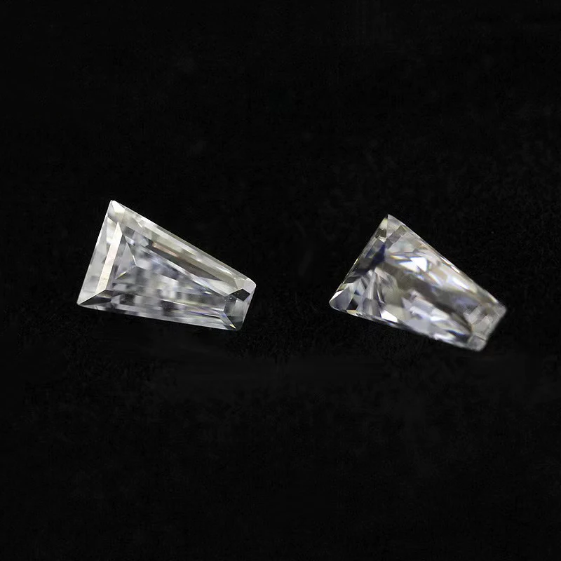 100% Real Geometric Ladder Side Shape D Color VVS1 Moissanite Loose Stones for Diy Jewelry Making Watch And Wacth Case