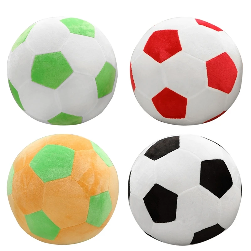 20cm Football Shape Stuffed Pillow Ball Soccer Plush Toy Kids Baby Gift New