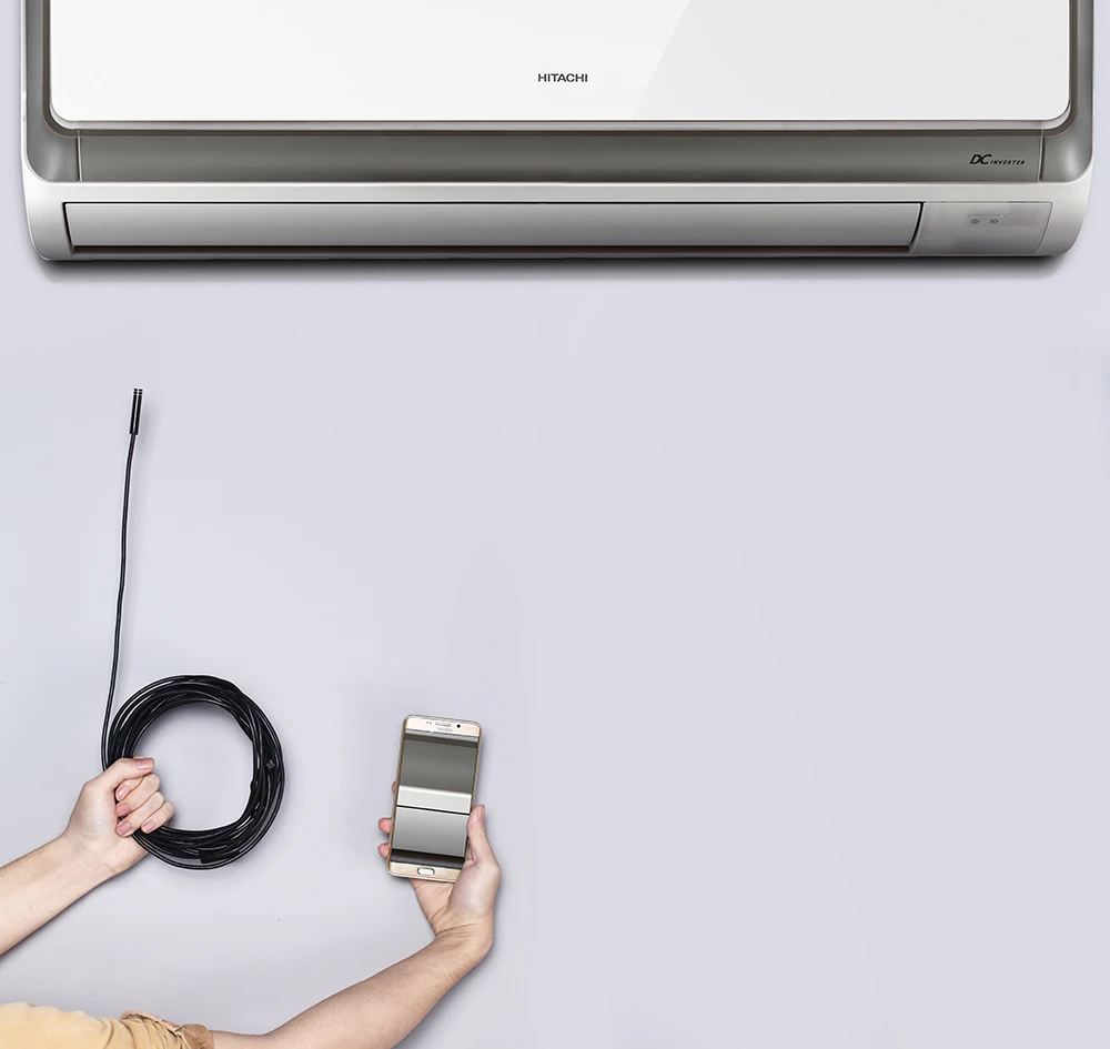 Cámara endoscópica WIFI 1080P, cámara de inspección inalámbrica HD de 8mm, 2M, 3,5 M, 5M, Flexible, para Android e IOS