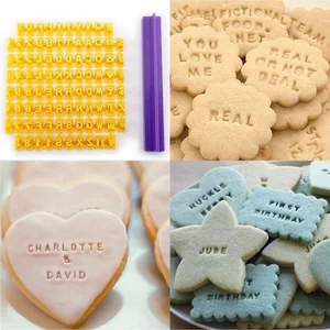 Werkzeuge für Cookie Cutter Decorator, Alphabetkarte, Stempel Press, Steriesaufnahme, Zuckerpaste, Fondantform, Kochformen, Kochformen 8 Hauptverkäufe Süßwarenscheibenkuchen - №3