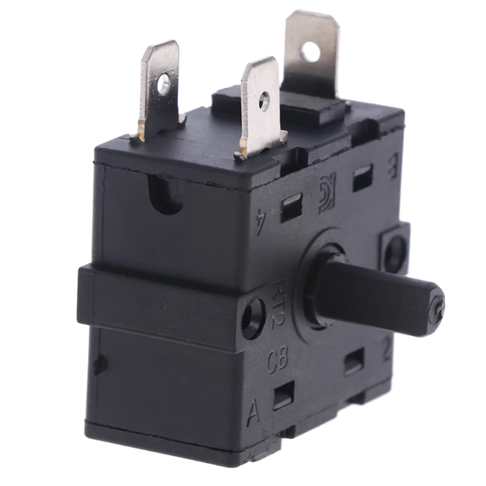 AC 250V 16A 3Pin 5Pin Electric Room Heater  Rotary Switch Selector 3 Position 4Position Rotary Switch Selector 1pc