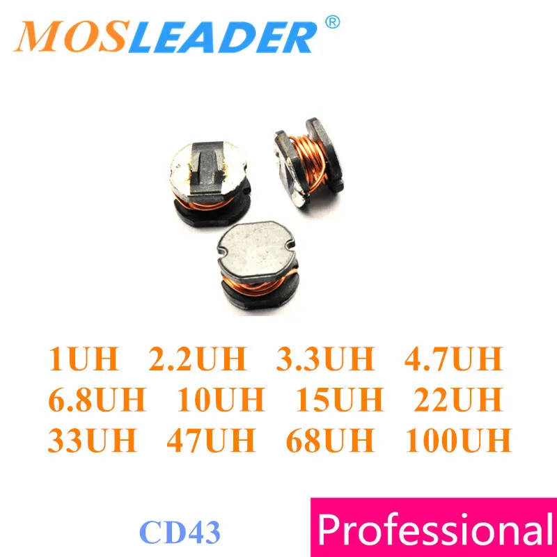 Mosleader 2000pcs CD43 1UH 2.2UH 3.3UH 4.7UH 6.8UH 10UH 15UH 22UH 33UH 47UH 68UH 100UH CD4532 4.5x4.0x3.2 Chinese inductors