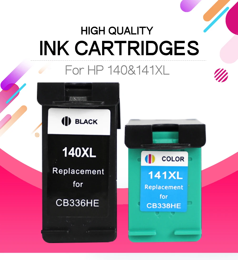 

Compatible Ink Cartridge for HP140 140 141 hp140XL for HP Photosmart C4583 C4283 C4483 C5283 D5363 Deskjet D4263/ D4260/D4268