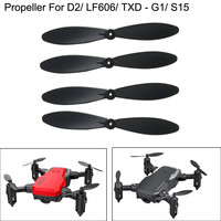 4PCS Propellers Blades For D2/ Lf606/ G1/ S15 Mini Rc Quadcopter Drone High-altitude Remote Control Toys Children Adult Gifts