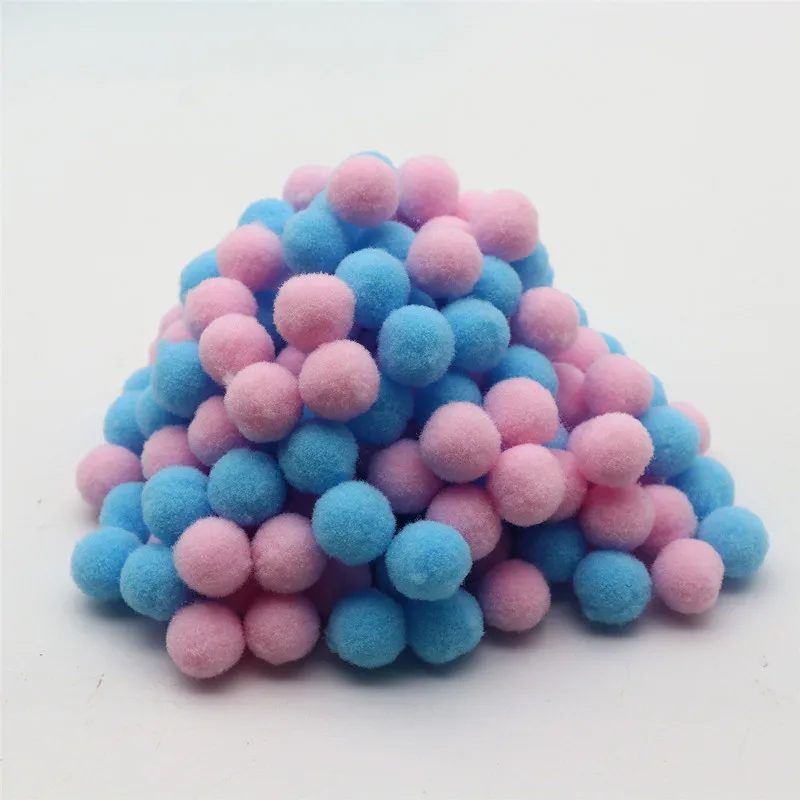 Multi-color Highelastic Pompoms 8-30mm Children\'s Craft Materials DIY Soft Pompoms Wedding Decoration Sewing Cloth Accessories